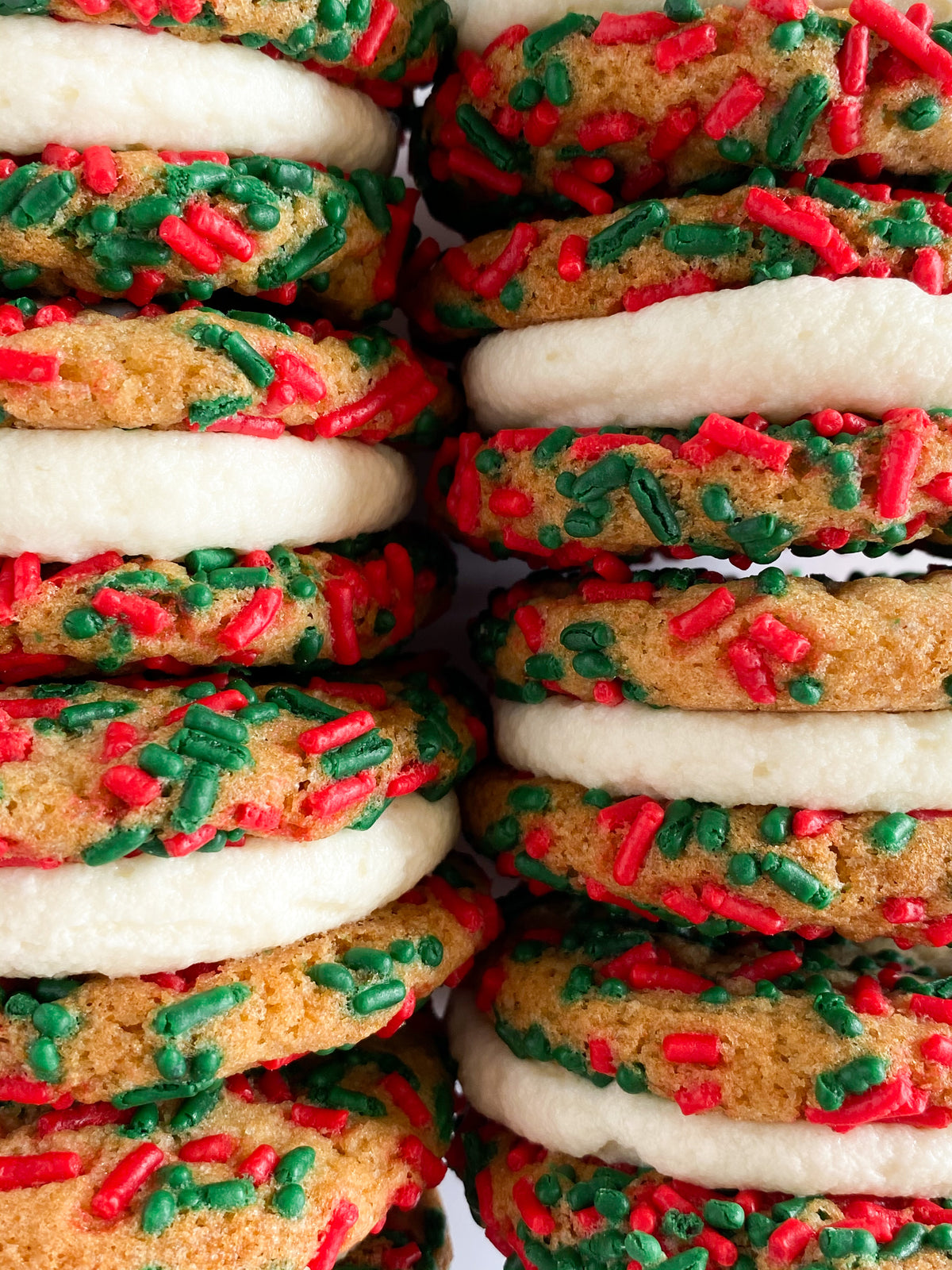 Festive Confetti Cookie Sandwiches