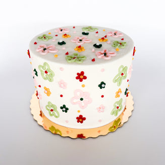 GF Friendly Chocolate Funky Floral Cake