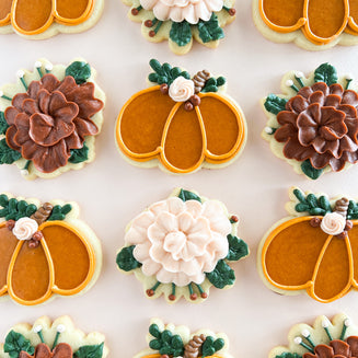 Fall Floral Sugar Cookie Set