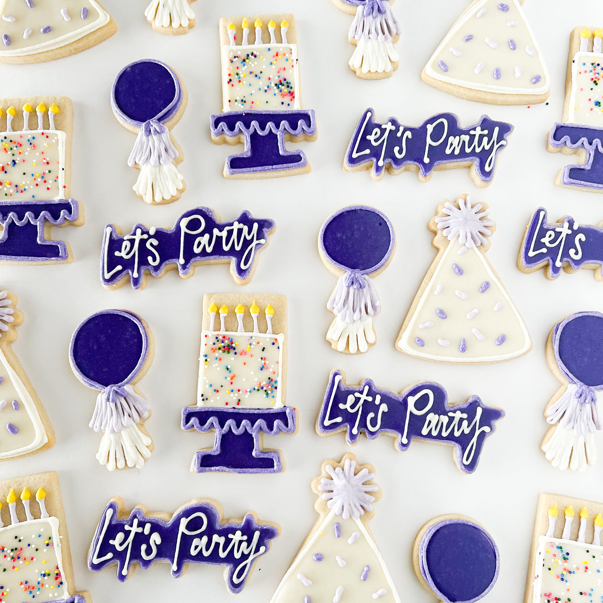 Let's Party Sugar Cookies