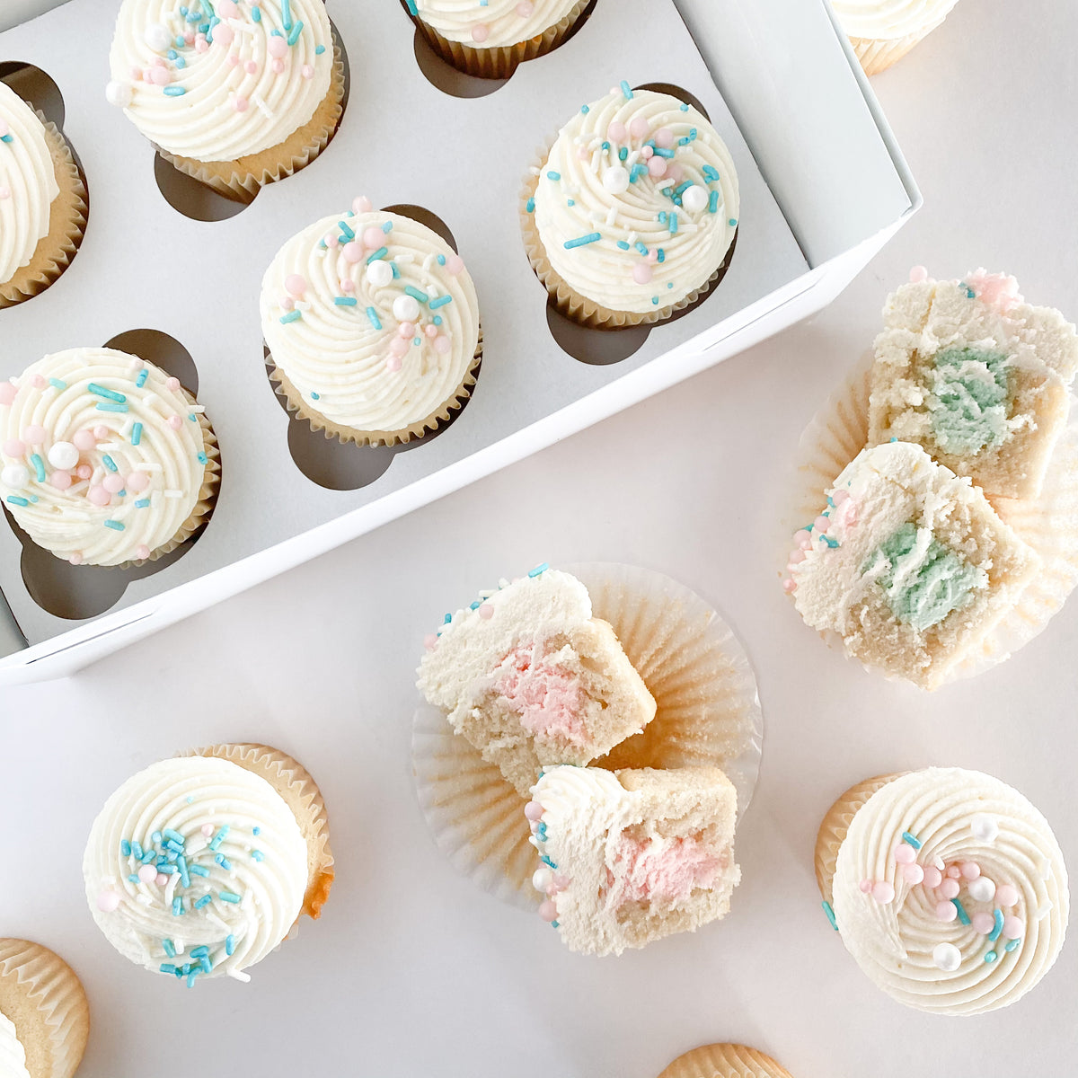 Gender Reveal Cupcakes