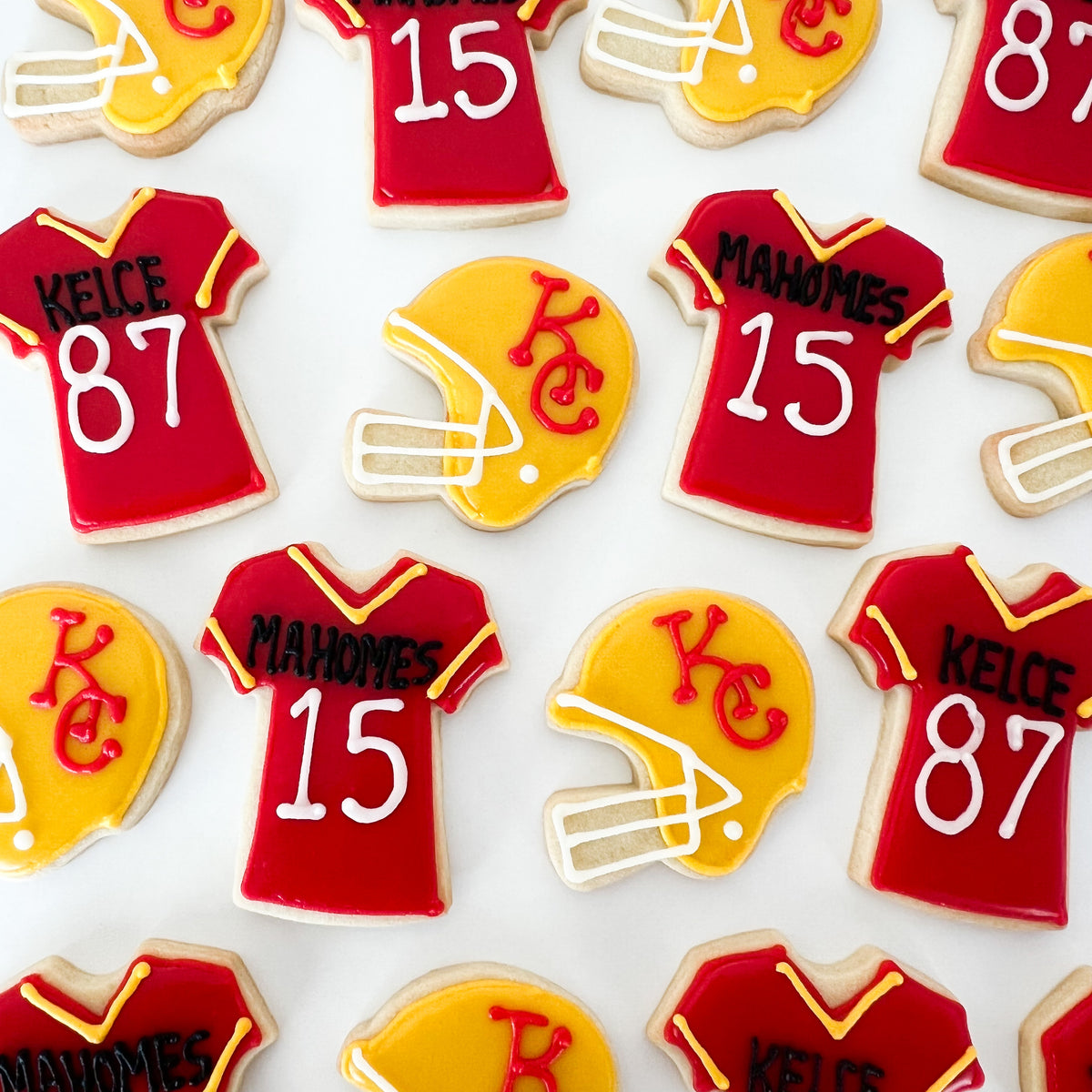 Chiefs Jersey Sugar Cookies