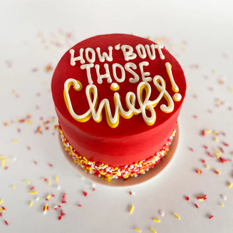 GF Friendly Chocolate how 'bout those chiefs cake
