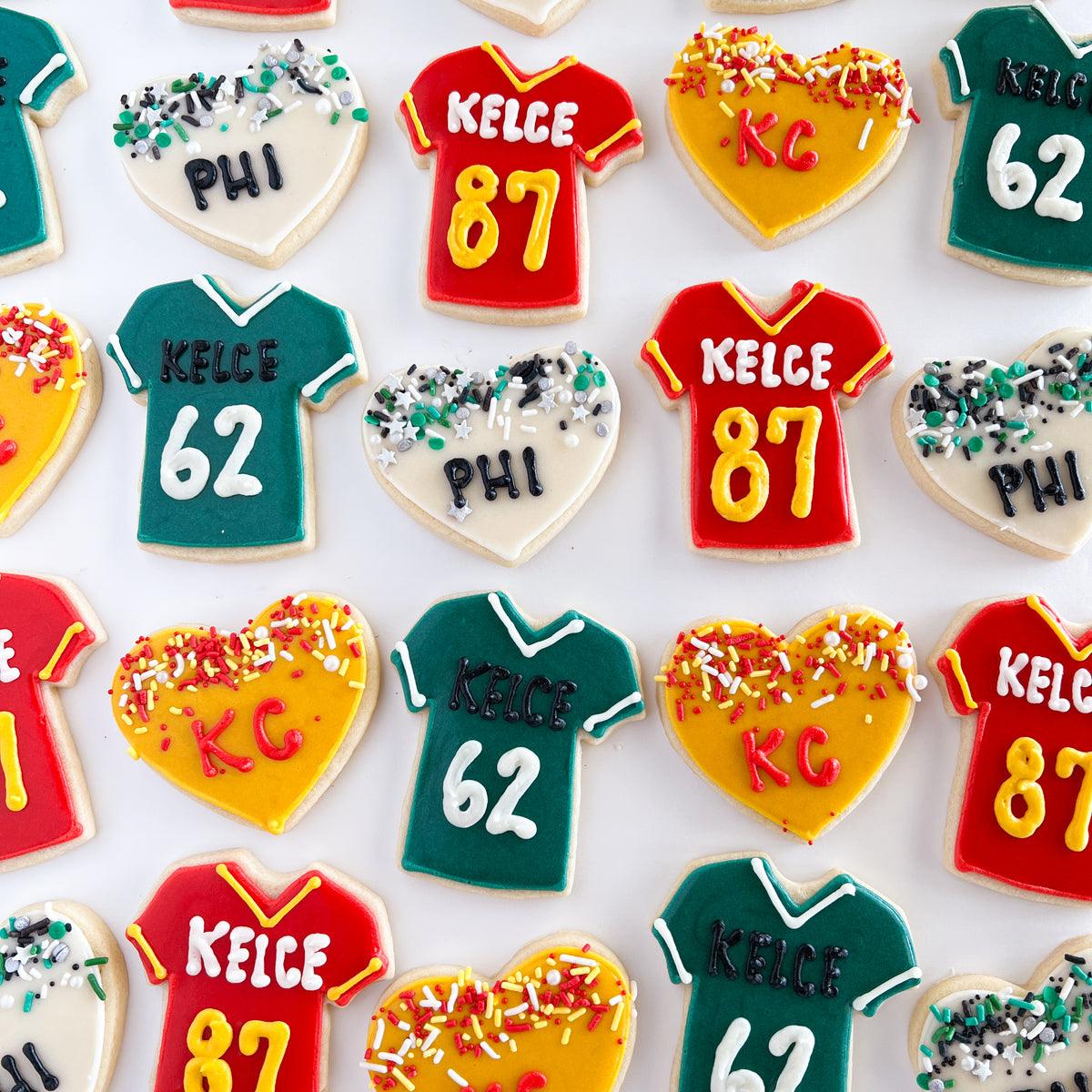 Kelce Jersey Sugar Cookie Set