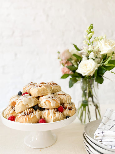 Table of catered baked goods