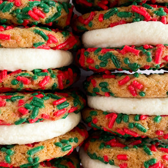 Festive Confetti Cookie Sandwiches