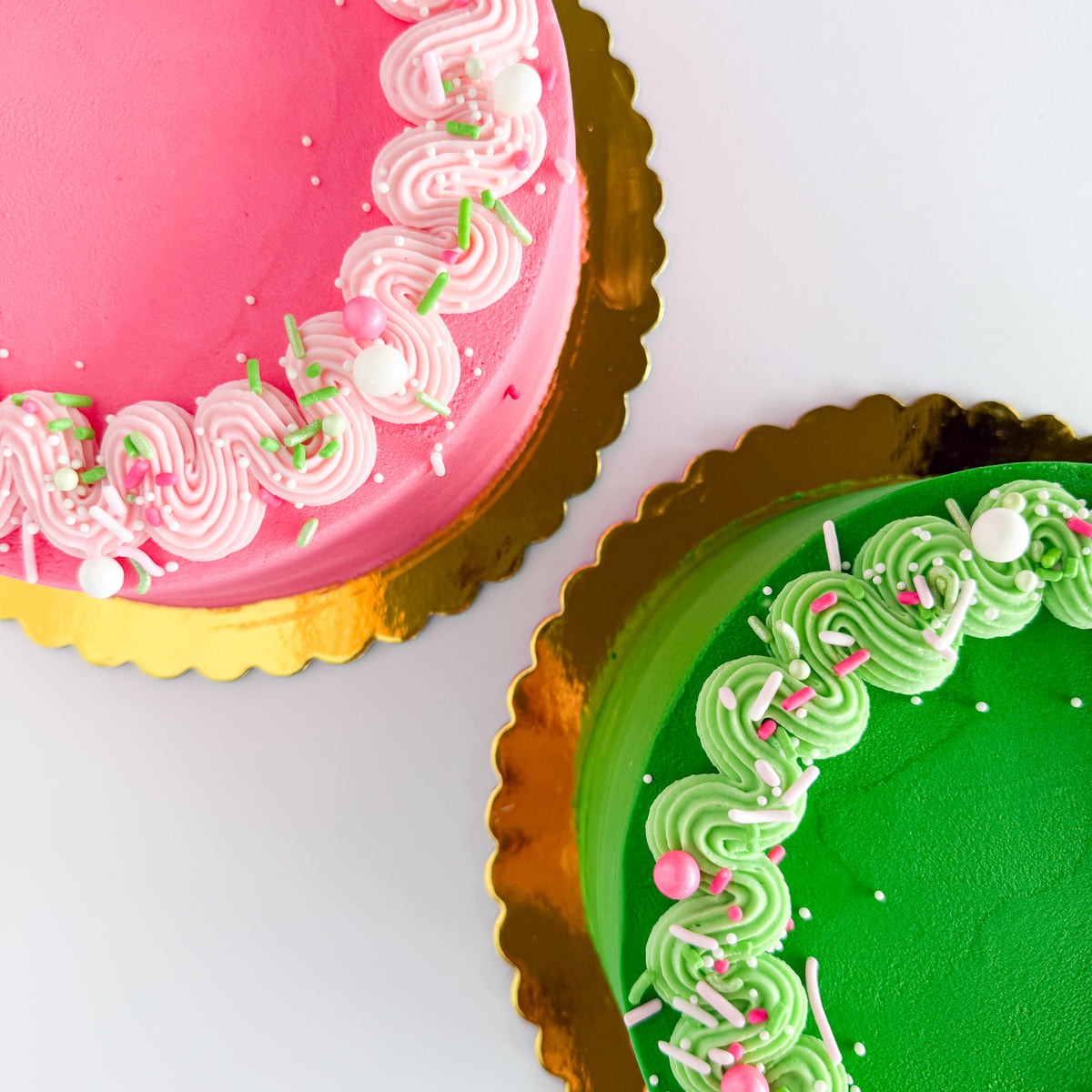 Pink Goes Good with Green Cake