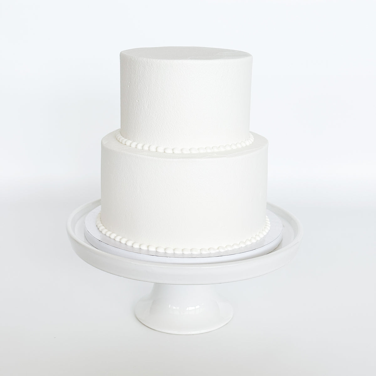 Two-Tier Bead Border Cake