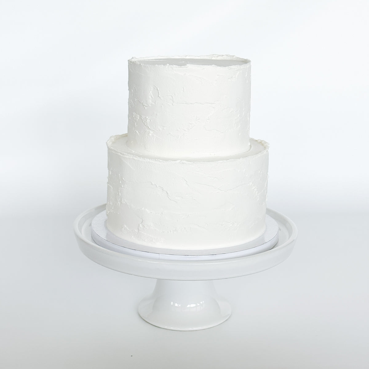 Two-Tier Stucco Cake