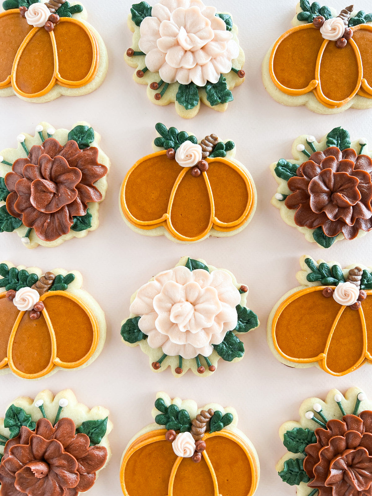 Fall Floral Sugar Cookie Set
