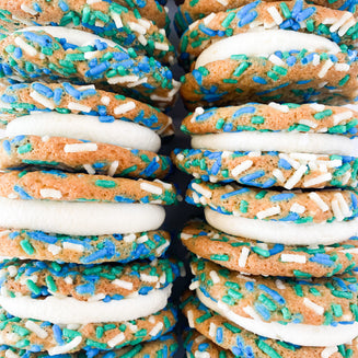 Father's Day Confetti Cookie Sandwiches