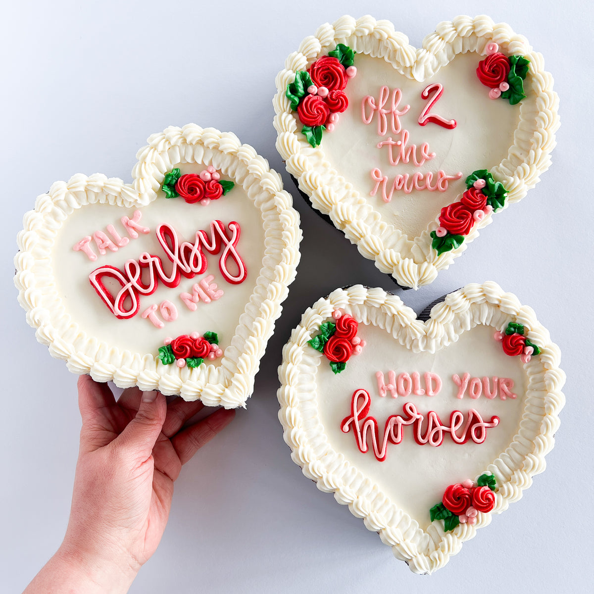 Derby Heart Cakes