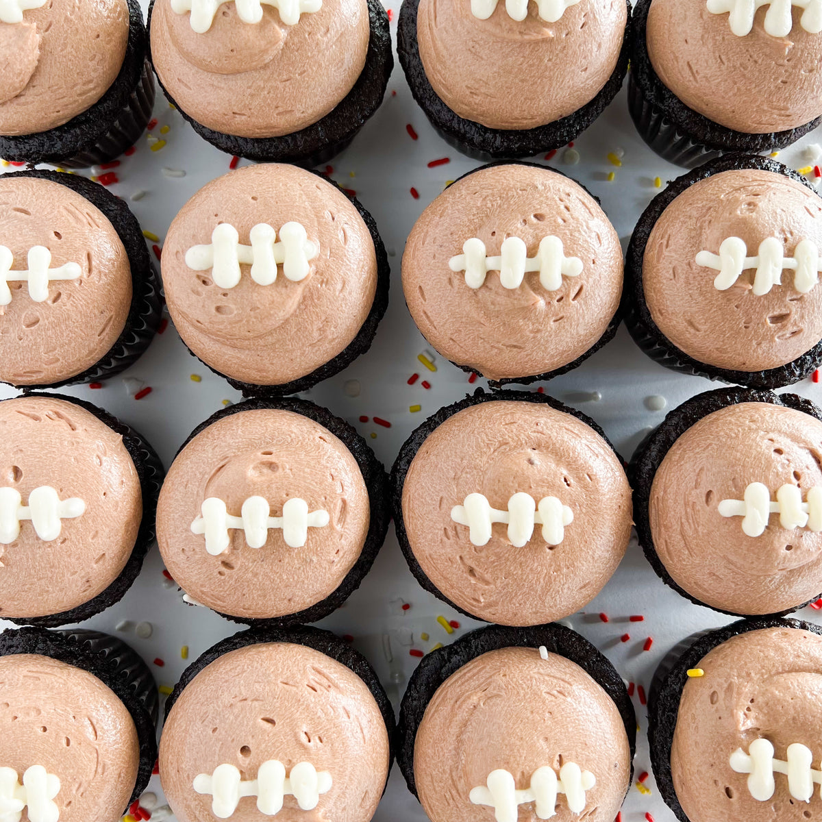 Football Cupcakes