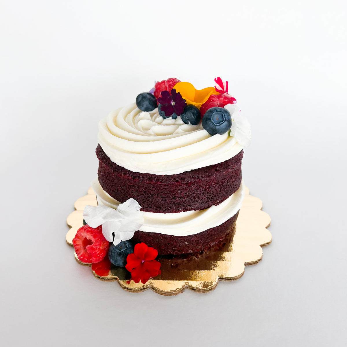 Fresh Floral Mini Cake