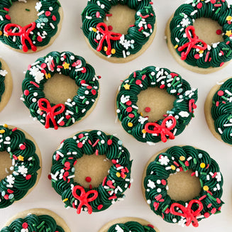 Christmas Wreath Sugar Cookie Set