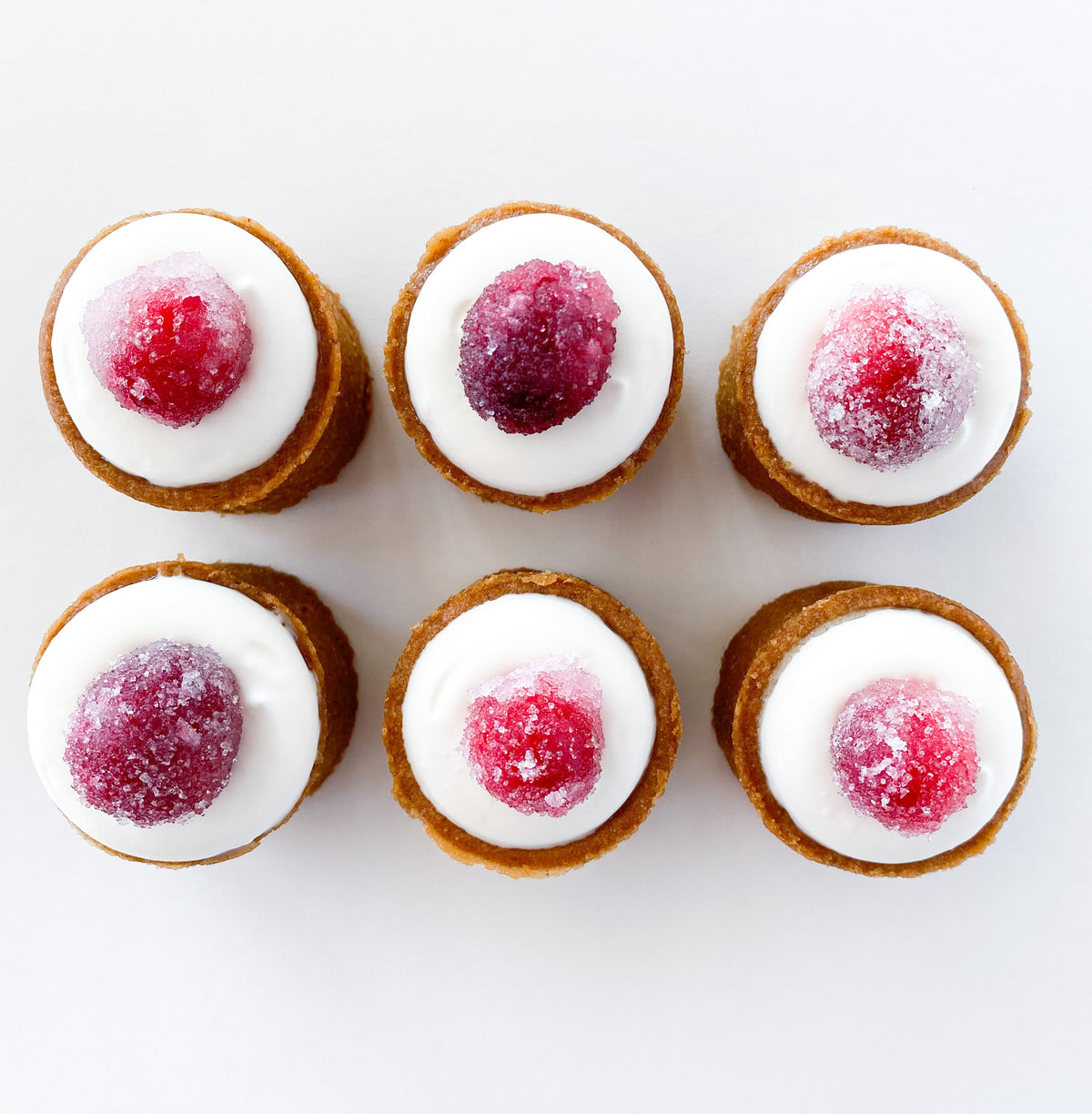 Mini Cranberry Vanilla Cheesecakes