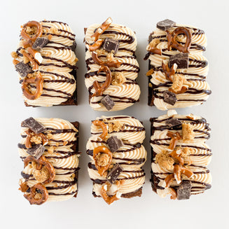 Peanut Butter Chocolate Pretzel Brownies